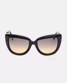 Черные солнцезащитные очки «кошачий глаз» из ацетата MAX&Co., черный