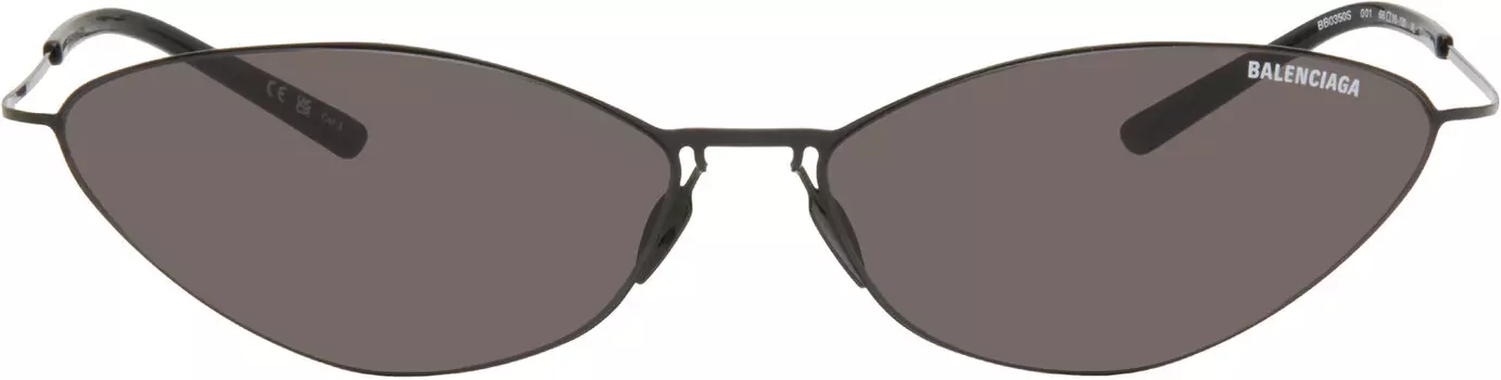 Черные солнцезащитные очки Malibu Balenciaga, Black/Black/Grey