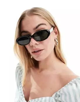 Черные солнцезащитные очки овальной формы с линзами G15 ASOS