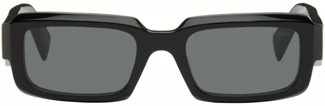 Черные солнцезащитные очки «Prada Symbole» Prada Eyewear, Black/Slate grey