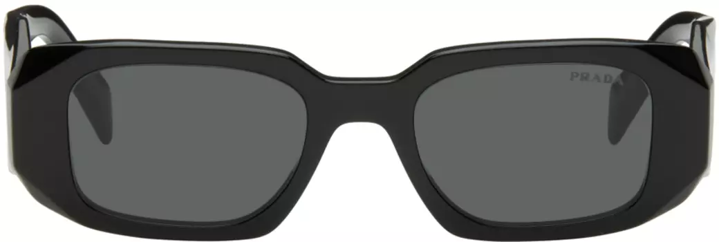 Черные солнцезащитные очки «Prada Symbole» Prada Eyewear, Black/Slate grey