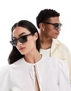 Черные солнцезащитные очки Ray-Ban Clubmaster