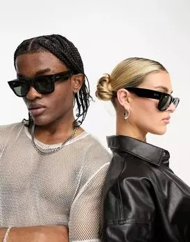 Черные солнцезащитные очки Ray-Ban Mega Wayfarer