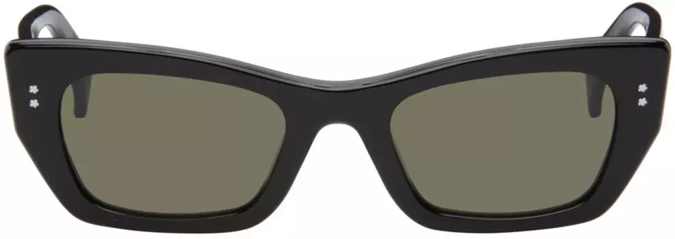 Черные солнцезащитные очки с цветочным принтом боке Kenzo