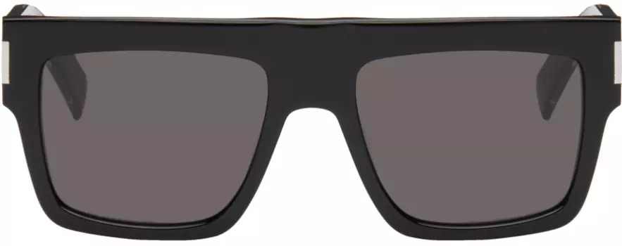 Черные солнцезащитные очки SL 628 Saint Laurent, Black/Crystal/Black