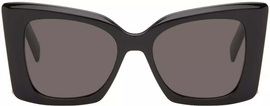 Черные солнцезащитные очки SL M119 Blaze Saint Laurent