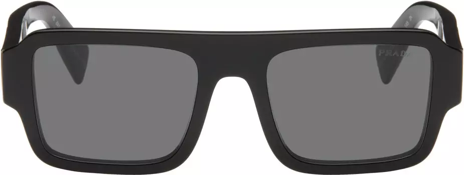 Черные солнцезащитные очки Symbole Prada Eyewear, Slate gray lenses/Black