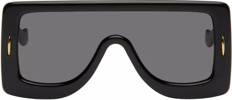Черные солнцезащитные очки увеличенного размера Shield LOEWE