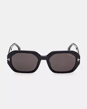 Черные солнцезащитные очки в геометрической оправе Tom Ford, черный