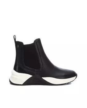 Черные спортивные кожаные женские ботильоны на молнии Carmela, черный