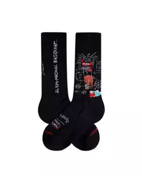 Черные спортивные носки для мужчин Basquiat Gem Spa Jimmy Lion, черный