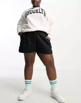 Черные спортивные шорты для бега ASOS DESIGN Curve