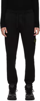 Черные спортивные штаны на кулиске Stone Island