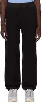 Черные спортивные штаны наизнанку Stssy