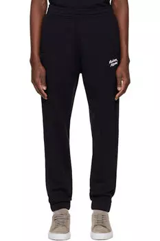Черные спортивные штаны с надписью «Maison Kitsun» Handwriting Comfort