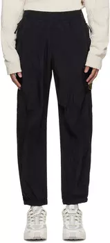 Черные спортивные штаны с нашивками Stone Island