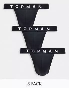 Черные спортивные штаны Topman с черным поясом
