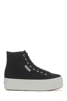 Черные спортивные кроссовки 2708 с высоким верхом Superga, черный