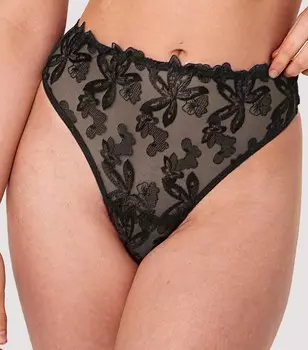 Черные стринги с высокой талией Wolf & Whistle Eva Wolf & Whistle, черный