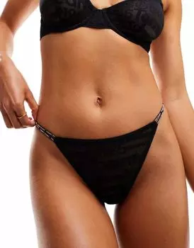 Черные стринги Tommy Jeans