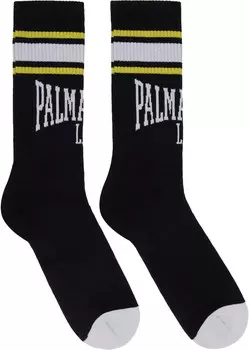 Черные студенческие носки Palm Angels