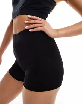 Черные суперкороткие леггинсы ASOS
