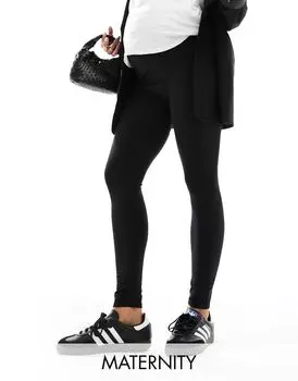Черные супермягкие леггинсы для беременных Threadbare