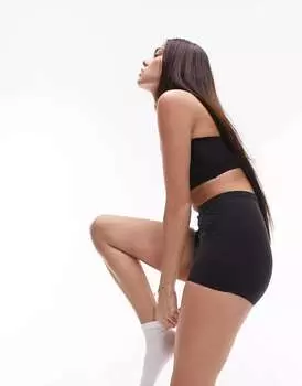 Черные супермягкие шорты Topshop