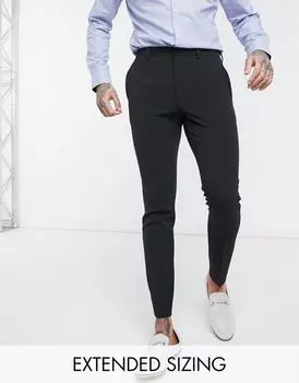 Черные суперузкие брюки ASOS DESIGN