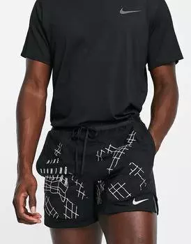 Черные светоотражающие шорты Nike Running Run Division Stride