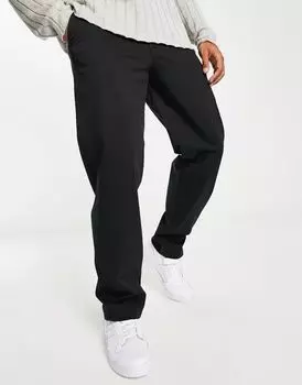 Черные свободные брюки чиносы Jack & Jones Intelligence