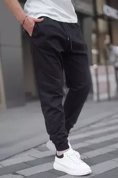 Черные свободные брюки Jogger 6853 MADMEXT