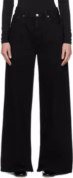 Черные свободные джинсы Черный поток Re/Done