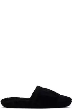 Черные тапочки-махровые Versace Allover Versace Underwear