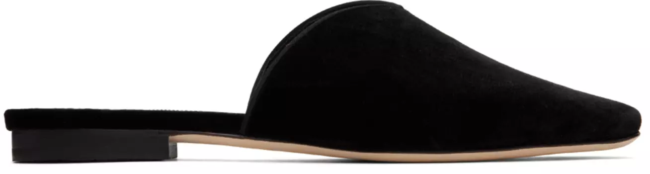 Черные тапочки Sinbelmu Manolo Blahnik