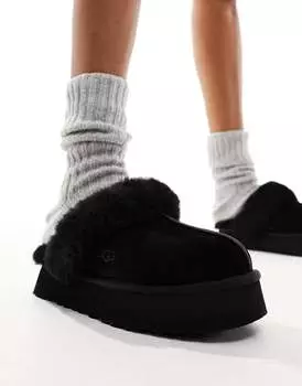 Черные тапочки UGG Disquette