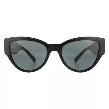 Черные темно-серые солнцезащитные очки «кошачий глаз» VE4398 Versace, черный