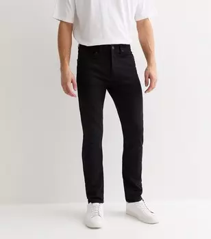 Черные темные джинсы узкого кроя New Look, черный