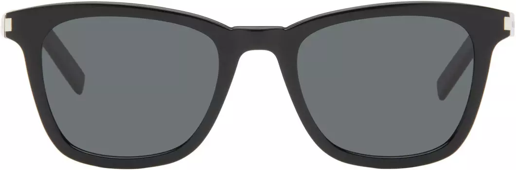 Черные тонкие солнцезащитные очки SL 716 Saint Laurent