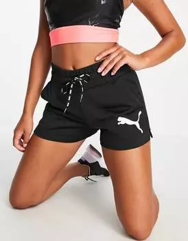 Черные трикотажные шорты 3 дюйма Puma Training Fit