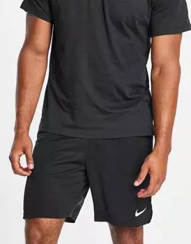 Черные трикотажные шорты Nike Training Glitch Camo Dri-FIT 6.0