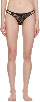 Черные трусы Magnolia Ouvert Fleur du Mal