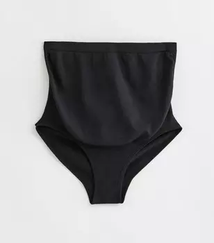 Черные трусы с завышенной талией для беременных New Look, черный