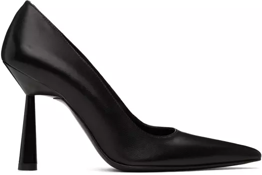 Черные туфли-балантины GIABORGHINI