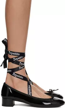 Черные туфли-балетки Camille Repetto