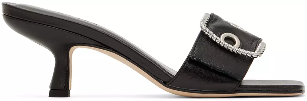 Черные туфли без задника Davina BY FAR