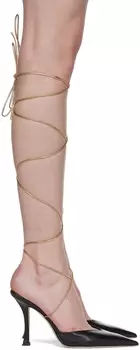 Черные туфли-лодочки на каблуке Mugler Edition Jimmy Choo