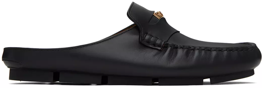 Черные туфли-лодочки с декором Medusa Biggie Versace