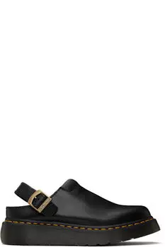 Черные туфли-лоферы из кожи Laketen Atlas Slingback на платформе с застежкой-молнией Dr. Martens