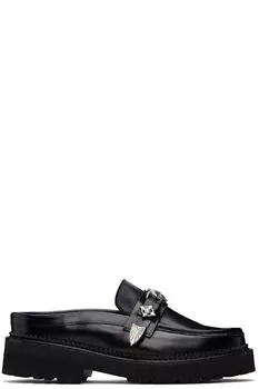 Черные туфли-лоферы Polido Slip-on Toga Pulla